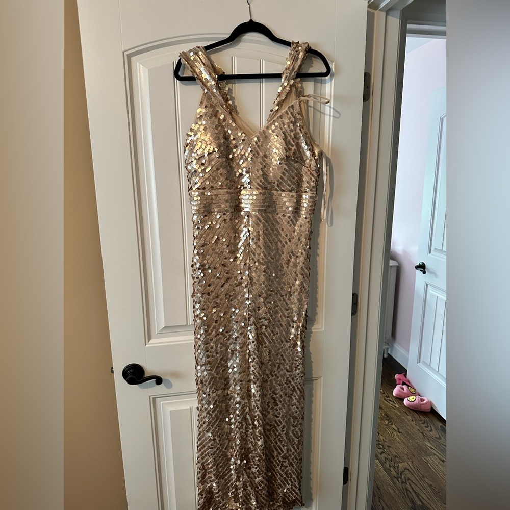 Sequined formal gown size 14